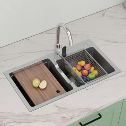 Chậu rửa bếp inox 304 OMELEX SS03-2-7843