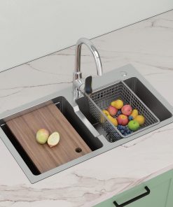 Chậu rửa bếp inox 304 OMELEX SS03-1-6045
